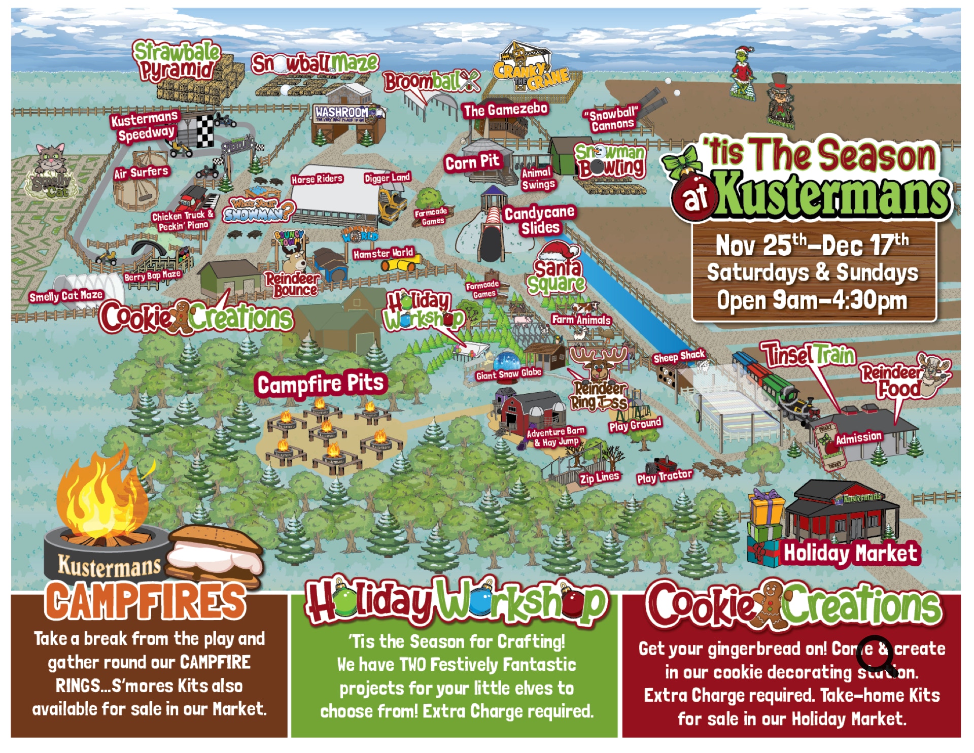 Kustermans 'Tis the Season Holiday Festival Farm Map